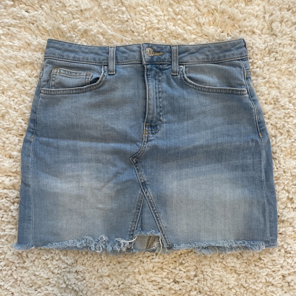 Mini jean skirt